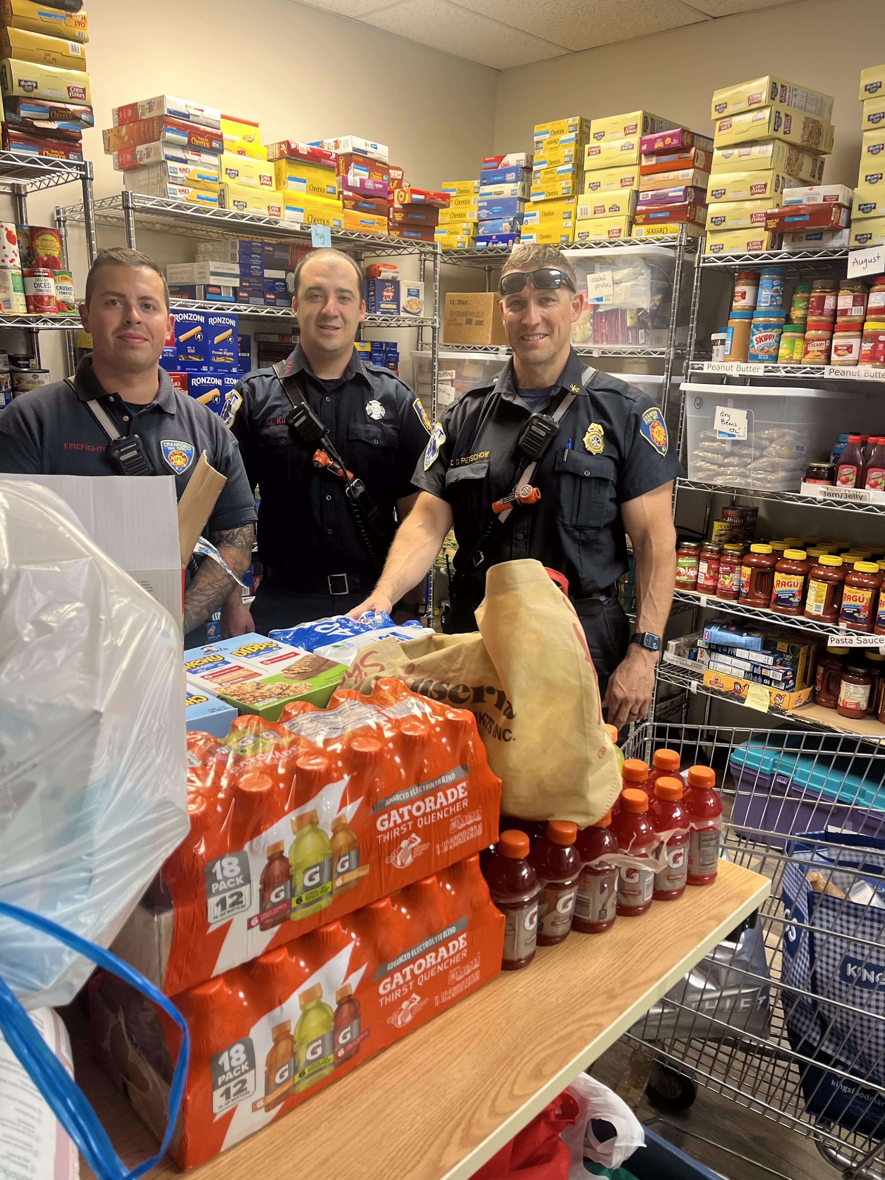 Volunteers working at Cranford Family Care.