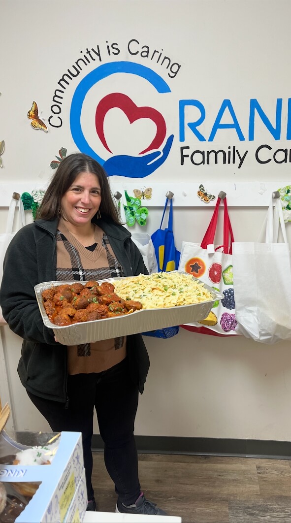Meal deliveries being prepared.